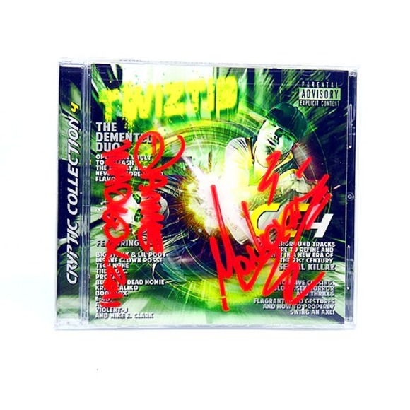 AUTOGRAPHED Twiztid Cryptic Collection 4 (CD 2011) Jamie Madrox Paul Monoxide